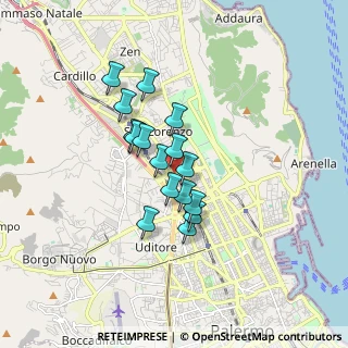 Mappa Via Villa Barbera, 90146 Palermo, Italia (1.3875)