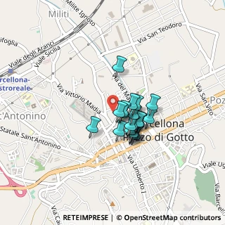 Mappa Via Bellinvia, 98051 Barcellona Pozzo di Gotto ME, Italia (0.3035)