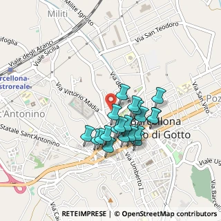 Mappa Via Bellinvia, 98051 Barcellona Pozzo di Gotto ME, Italia (0.386)