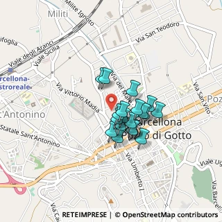 Mappa Via Bellinvia, 98051 Barcellona Pozzo di Gotto ME, Italia (0.317)
