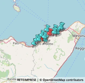 Mappa 98051 Barcellona pozzo di Gotto ME, Italia (7.80615)