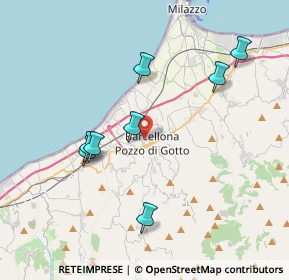 Mappa Via Bellinvia, 98051 Barcellona Pozzo di Gotto ME, Italia (5.44455)