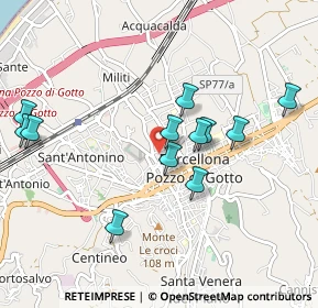 Mappa 98051 Barcellona pozzo di Gotto ME, Italia (1.04917)