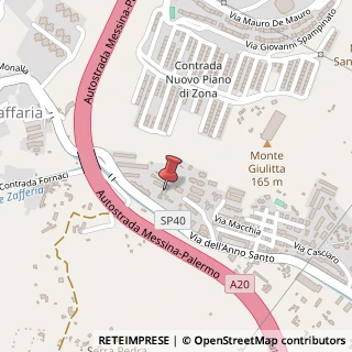 Mappa Via Comunale Zafferia, 28, 98127 Messina, Messina (Sicilia)
