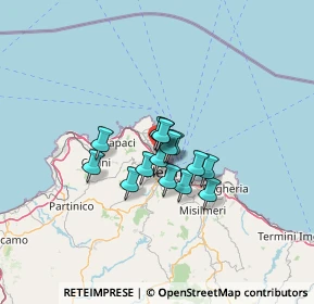 Mappa Via A. De Gasperi, 90146 Palermo PA, Italia (8.51267)