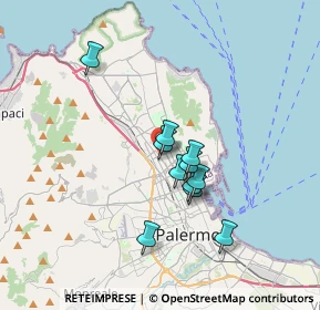 Mappa Via A. De Gasperi, 90146 Palermo PA, Italia (3.01909)