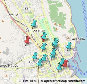 Mappa Via A. De Gasperi, 90146 Palermo PA, Italia (2.03)