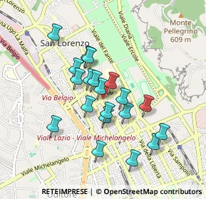 Mappa Via A. De Gasperi, 90146 Palermo PA, Italia (0.83)