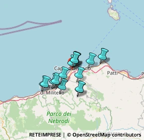 Mappa 98071 Capo d'Orlando ME, Italia (9.48833)