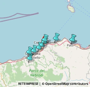 Mappa 98071 Capo d'Orlando ME, Italia (14.96545)