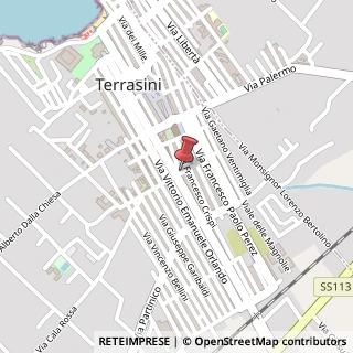 Mappa Corso Vittorio Emanuele, 155, 90049 Terrasini, Palermo (Sicilia)