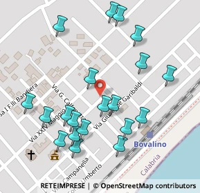 Mappa Via Giuseppe Garibaldi, 89034 Bovalino RC, Italia (0.1485)