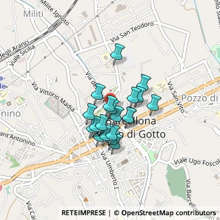 Mappa Via Medaglie D'Oro, 98051 Barcellona Pozzo di Gotto ME, Italia (0.3215)