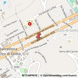 Mappa Via Papa Giovanni XXIII, 146, 98051 Barcellona Pozzo di Gotto, Messina (Sicilia)