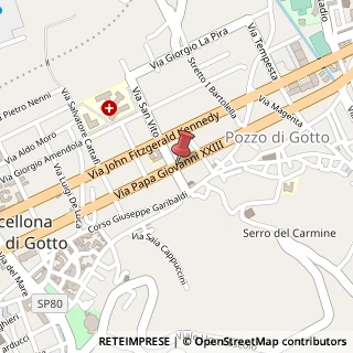 Mappa Piazza Ungheria, 9, 98051 Barcellona Pozzo di Gotto, Messina (Sicilia)