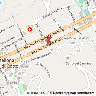 Mappa Piazza Ungheria, 98051 Barcellona pozzo di Gotto ME, Italia, 98051 Barcellona Pozzo di Gotto, Messina (Sicilia)