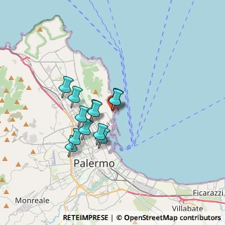 Mappa Passaggio F, 90142 Palermo PA, Italia (2.9775)