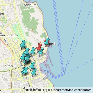 Mappa Passaggio F, 90142 Palermo PA, Italia (2.5995)