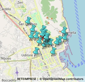 Mappa Via del n, 90143 Palermo PA, Italia (1.104)