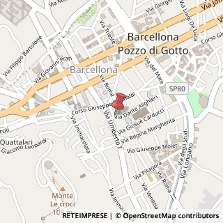 Mappa Via Dante Alighieri, 9, 98051 Barcellona Pozzo di Gotto, Messina (Sicilia)