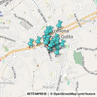 Mappa Via S. Filippo Neri, 98051 Barcellona Pozzo di Gotto ME, Italia (0.208)