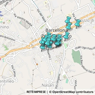 Mappa Via Umberto I, 98051 Barcellona Pozzo di Gotto ME, Italia (0.257)