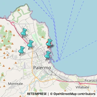 Mappa Via Bettolo Giovanni Ammiraglio, 90142 Palermo PA, Italia (3.618)