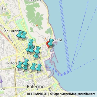 Mappa Via Bettolo Giovanni Ammiraglio, 90142 Palermo PA, Italia (2.39308)