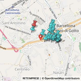 Mappa Vicolo II Crocifisso, 98051 Barcellona Pozzo di Gotto ME, Italia (0.3735)