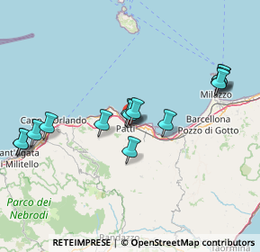 Mappa Via San Pietro Tommaso, 98066 Patti ME, Italia (17.21857)