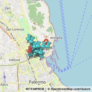 Mappa 90142 Palermo PA, Italia (1.55526)