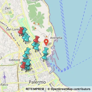 Mappa 90142 Palermo PA, Italia (2.48889)