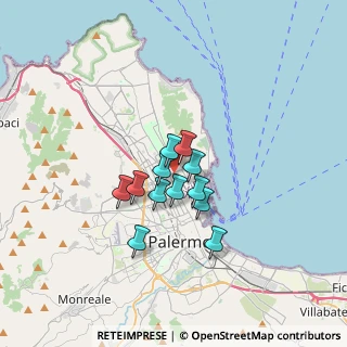 Mappa Via Vincenzo Fuxa, 90143 Palermo PA, Italia (2.4875)