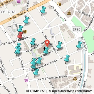 Mappa Via Giosuè Carducci, 98051 Barcellona Pozzo di Gotto ME, Italia (0.161)