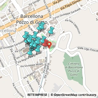 Mappa Viale delle Rimembranze, 98051 Barcellona Pozzo di Gotto ME, Italia (0.216)