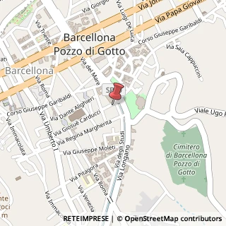 Mappa Via Giosuè Carducci, 110, 98051 Barcellona Pozzo di Gotto, Messina (Sicilia)