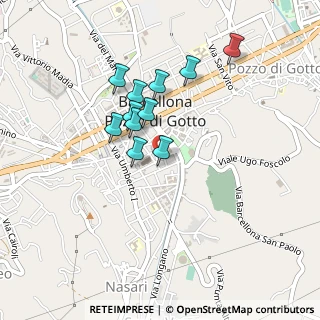 Mappa Via Giuseppe Verdi, 98051 Barcellona Pozzo di Gotto ME, Italia (0.40545)