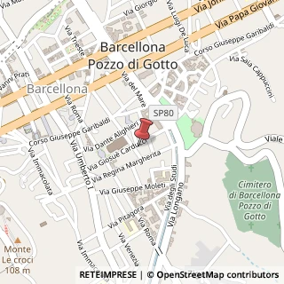 Mappa Via Giosuè Carducci, 66, 98051 Barcellona Pozzo di Gotto, Messina (Sicilia)