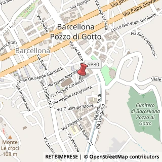 Mappa Via Giosuè Carducci, 39, 98051 Barcellona Pozzo di Gotto, Messina (Sicilia)