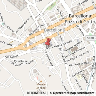 Mappa Via Giuseppe Garibaldi, 91, 98051 Barcellona Pozzo di Gotto, Messina (Sicilia)