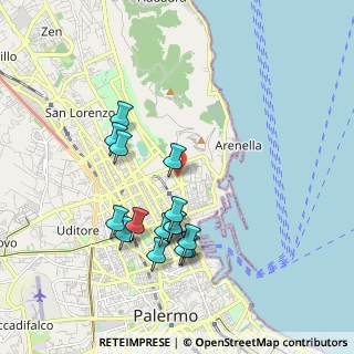 Mappa Via Anwar Sadat, 90142 Palermo PA, Italia (2.00133)