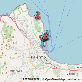 Mappa Via Ammiraglio Paolo Thaon di Revel, 90142 Palermo PA, Italia (1.54091)