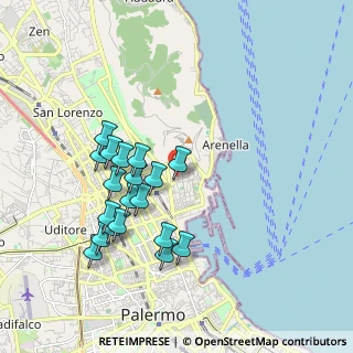 Mappa Via Ammiraglio Paolo Thaon di Revel, 90142 Palermo PA, Italia (2.03)