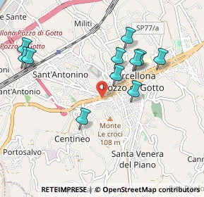 Mappa Via Duca D'Aosta, 98051 Barcellona Pozzo di Gotto ME, Italia (1.10909)