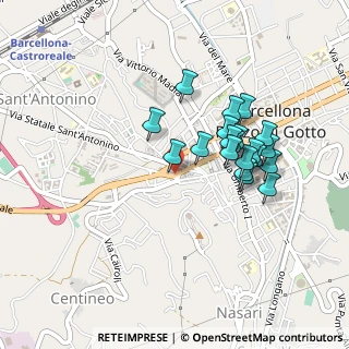 Mappa Via Curcio, 98051 Barcellona Pozzo di Gotto ME, Italia (0.436)