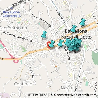 Mappa Via onorevole generale martino, 98051 Barcellona Pozzo di Gotto ME, Italia (0.5425)