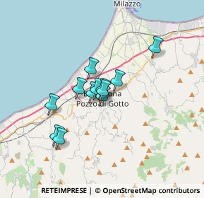 Mappa Via Antonio Gramsci, 98051 Barcellona Pozzo di Gotto ME, Italia (2.54667)