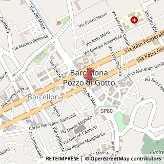 Mappa Via Papa Giovanni XXIII, 1, 98051 Barcellona Pozzo di Gotto, Messina (Sicilia)