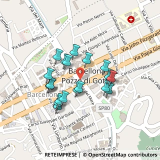 Mappa Via Madonna Del Latte, 98051 Barcellona Pozzo di Gotto ME, Italia (0.2115)