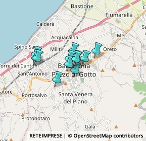 Mappa Via Antonio Gramsci, 98051 Barcellona Pozzo di Gotto ME, Italia (1.08333)
